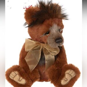 Charlie Bears BRIMBLE new w/tags. Softest plush teddy 16”